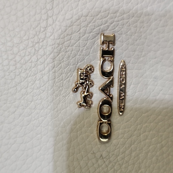 Coach Ivory Leather "Edie" - Picture 4 of 14